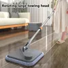 Plancher paresseux Floating Mop Water Séparation 360 Rotation Spin Microfibre Euest autonettoyant Lavage à main libre 240418