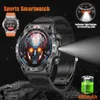 2024 Outdoor Wojsko 3atm Waterproof Smart Watch Men Men Cass Te Tętar Fitness 450 mAh Duża bateria BT Call Smartwatch