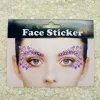 Tatueringar Nya 3D -strass för ansikte Bright Face Stickers Festival Adhesive Glitters Face Makeup Crystals Diamond Gems Jewels Stickers