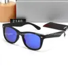 Neue klassische Marke Wayfarer Luxury Square Sonnenbrille Männer Frauen Acetat Rahmen mit Strahlglaslinsen Sonnenbrille für männliche UV400 -Schildhäute 2140