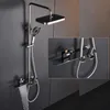 Bathroom Shower Sets Household display Shower Set copper shower set supercharged waterfall shower bathroom mix water valve T240422