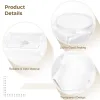 Jars 4pcs Plastik Sechskant Conbon Gläser Plastikkekse mit Deckel Lebensmittel Lagerbehälter Weites Mundglas wiederverwendbarer Keksbehälter