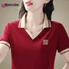 Frauen Polos Sommer Polo-Hemd Kurzarm T-Shirt Kleidung jugendliche Frau Kleidung Fashion Pullovers Tops Baumwoll-T-Shadies Ladies