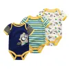 Zestawy 3PCS Baby Girl Ubranie moda niemowlę jednorożec 012m Baby Boy Ubrania Bodysis Bodysuits Roupas de Bebe Zestawy odzieżowe