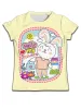 Tees Pink Girl Short Sleeve Tshirt Kids Cartoon Girls Clothes From 3 to 12 Years Old Rabbit Graphic Top Birthday T Shirts Summer Tee