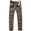 Pantaloni maschili multipocchi per la tuta militare per pantaloni dritti sciolti casual cargo di cotone puro per uomo ropa hombre