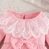 One-Pieces Baby Girl Newborn Onesies Romper 018 Months Toddler Clothing Infant Long Sleeve Cute Lace Collar Button Jumpsuit