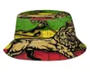 Bérets Lion de Judah Flag Bucket Hat Chapeaux d'été Fisherman Femmes pliables Femmes Salle Suncreen Shade Caps7260060