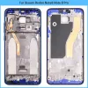 Ramar för Xiaomi Redmi Note 8 Pro Middle Frame LCD Supporting Plate Housing Frame Bezel+Battery Back Cover Glass+Camera Lens Ersätt