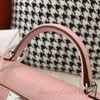 10a de alta qualidade de luxo de luxo bolsa de ombro de moda clássica saco de crossbody feminino com epsom couro de couro sólida moda feminina bolsa de ombro c14