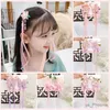 Hair Accessories 2 Pcs/Set Children Cute Sweet Flower Butterfly Pendant Ornament Hair Clips Girls Lovely Acrylic Hairpins Kids Hair Accessories