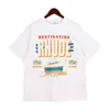 Magliette da uomo rhude thirt europee europa America Brand abbigliamento rotondo a manicotto corto di alta qualità USA S-XXL Delivery Delivery Ap Dhqx0