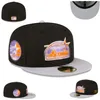 Designer Men's Fashion Basketball Team Classic Couleur Flat PEAK PEAK FROM-LIGE FLOST CAPS Baseball Sports Fited Hats en taille 7 - Taille 8 Équipe de basket-ball Snapback H4