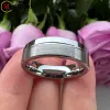 Кольца 6 мм 8 -мм женские мужские обручальные кольца карбид вольфрамовые кольца смещенные кольца.