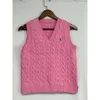 Ralp Laurens Polo Vest Designer RL Luxury Fashion Fashion Randeveless Tanks Camis Summer New Pony Вышитый вязание V-ворота