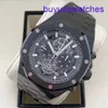 AP Kalender Polshorloge Royal Oak Series All Black Ceramic 26343ce Tourbillon Hollowed Limited Edition Automatic Mechanical Mens Watches