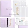 Wrap with Binder Gift Budget Zipper Envelopes Cash for Budgeting Money Organizer Drop Delivery Home Garden Festive Party Sup Dhdlu ing