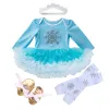 One-pièces fantaisie du Nouvel An Baby Girl Carnival Christmas Robe pour filles Spring Bebes Babi Holiday Infantil Clothing Party Tulle Kids Costume