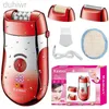 Epilator Kemei Epilator för kvinnor Electric Shaver Hair Removal FacialBodyLegBikinilegSarmAmmpit Hair Remover Underarms laddningsbara D240424