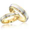 Anelli da nozze Fashion Simple inossidabile accoppiamento in acciaio inossidabile Anello da uomo e femminile Gioielli ad anello per matrimoni