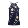 Casual Dresses Fashion Spring And Summer Amazon Ethnic Style Positioning Print Mesh Sleeveless Dress Women's Clothing