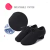 Dance Shoes Jazz Modern Women Sneakers For Girls Ladies Ballroom With Close Toe 3/5cm Heels