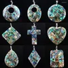 Naszyjniki wisiorek naturalny Zelandia Abalone Shell for Flower Jewelry Girlfriend Difts Ibn333