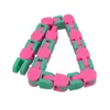 Toy de descompressão 24 nós faixas malucas Snap e clique em Fidget Antistress Chain Toy for Kids Kids Bike Chain Stress Relief adult Sensory Gifts D240424