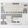 XDA Profile 120 PBT Keycap Dyesub Индивидуализированный минималистский белый серой английский японцы для механической клавиатуры MX Switch 240419