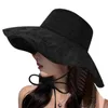 Sun Hat Womens Wide Brim UPF50 Podróżowanie plaży dzikie czapki składane dla kobiet oddychających elastyczne 240423