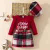 Ensembles Mababy 6m3y Christmas Breftler Baby Girls Clothes Setts Tenues de Noël