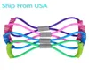 DHL in Stock USA 8 Word Resistance Bands Litness Gum Rubber Loop Latex Resistance Fitness Stretch Yoga Train