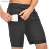 Shorts féminins 2024 Running Mens 2-in-1 Double superficie séchée rapide gymnure sexy fitness sportif entraîne lent H240424