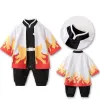 Hemden Kind Strampler Baby Jungen Mädchen Anime Kleidung Dämon Halloween Slayer Halloween Cosplay Kostüm Kinder Baumwoll Jumpsuit Toddle Overalls