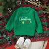 Sweaters ma&baby 6M3Y Christmas Newborn Infant Toddler Baby Girl Boy Sweater Long Sleeve Letter Knit Pullover Xmas Costumes