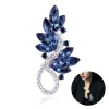 Joyas Grandes rehinestones de cristal broche femenino vintage floral bouquet ramo de corsage