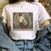 Dames t-shirt mode tarot kat vrouwen print t-shirts vrouwelijke cartoon tops tees kawaii dames grafisch t shirt schattig t-shirt casual tee shirt tees 240423