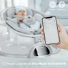 Babybond Baby Swing: музыкальный динамик Bluetooth, 3 места для сидений, 5 -точечный ремень жгута, пульт дистанционного управления, портативные детские качели для внутреннего и наружного использования