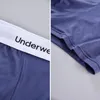 Underpants 4 pezzi uomini boxer pantaloncini larghi elastici maschile biancheria solida ubiancati convex boxershorts ragazzi neri più dimensioni