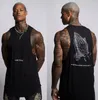 Herren Tanktops Cotton Fitness Trendy Brand Camisole Weste ärmelloses T-Shirt für Muskellaufausrüstungstraining Sportbekleidung