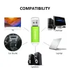 Sürücüler 2GB USB Flash Drive 10 Paket Exmapor 4 GB USB Sürücüler Bellek Çubuğu Döner 8GB başparmak sürücüler USB2.0 kalem sürücüsünü Tarih Depolama Yeşil