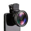 Filtreler Telefon Lens Kiti 0.45x Süper Geniş Açılı 12.5x Süper Makro Lens HD Kamera İPhone için Lentes Tüm Cep Telefonu