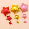 Décoration de fête 5pcs18 pouces ballons pour les décors d'anniversaire fournitures de mariage décorations de baby shower étoile