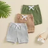 Shorts Baby Girls Boys Set Elastic Waist Solid Summer Bottoms For Casual Daily