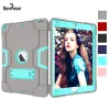 Case For Apple iPad 9.7 2018 2017 A1822 A1823 A1893 A1954 Case Shockproof Kids Safe PC Silicon Hybrid Stand Full Body Tablet Cover