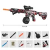 Gun Toys Toy Gun 7.4V High-speed Burst M416 Gel Ball With Orange Plug And Double Magazine For Outdoor Interactive Parent-child Games.L2404