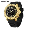 Relógios de pulso Sande top Digital Milled Military Assista a água impermeável LED LED LED Sport Sport Male Big Watches Relloguios Masculino