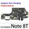 Kablar Original USB Charge Port Jack Dock Connector Charging Board Flex Cable för Xiaomi Redmi Note 5 6 7 8 8 8T 9 Pro 9s 10 10S 11 4G 5G