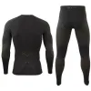 Sätt vinterleggings utomhus sortering Snabbt torrt skid termiska underkläder för män manliga termokläder Kompressionssätt termiska tights
