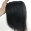 Toppers Topper de cheveux humains européens abordable pour les femmes blanches injectées de base de soie nœuds invisibles clip de couleur naturelle sur des morceaux de cheveux